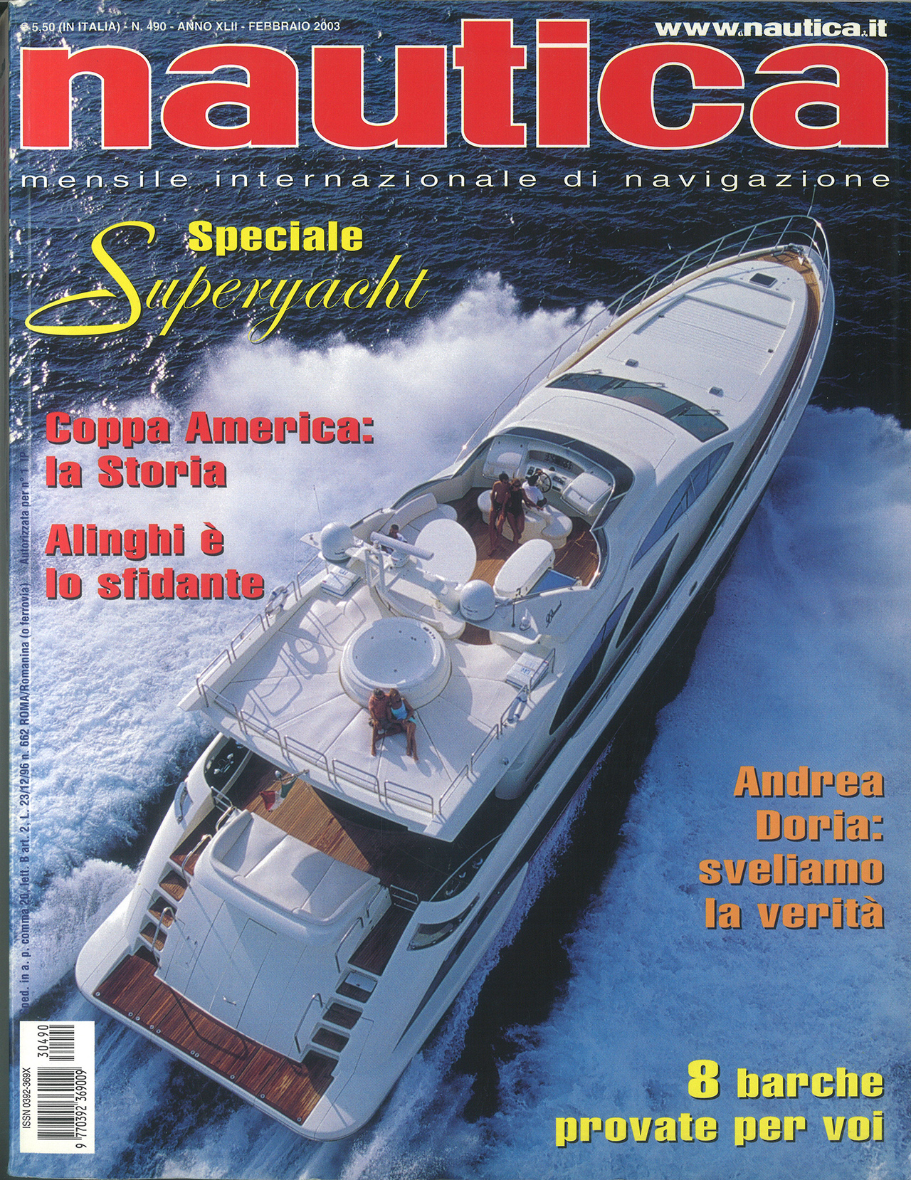Storia della Coppa America<br>(clicca sulla copertina per leggere l'articolo)<br> 2003 Nautica